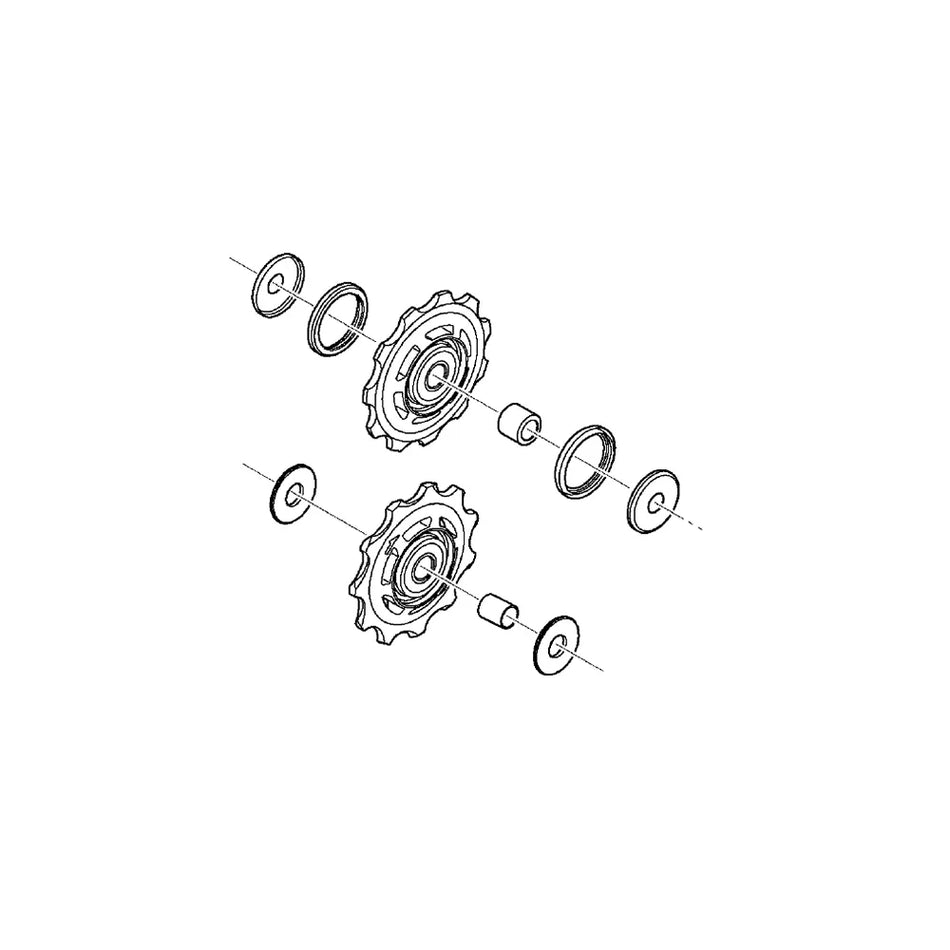 SHIMANO - Pulegge Cambio Posteriore ROAD ULTEGRA 6870/6800 (Coppia)