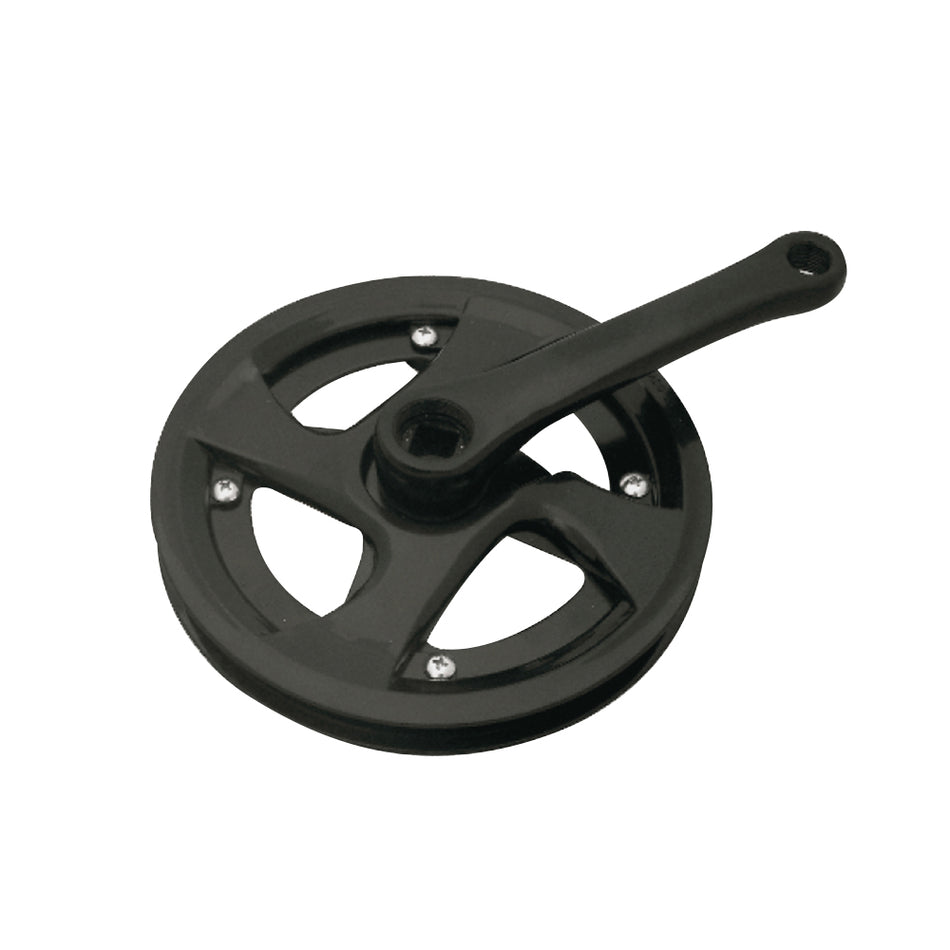 Junior Crankset 16" 1-Speed 36 Teeth x Crank Arm: 127mm Black + Chain Guard