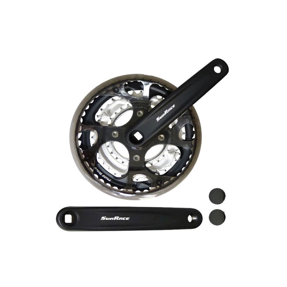 Korba MIEJSKA 3x7/8V 28/38/48 zębów x 170mm czarna + osłona łańcucha