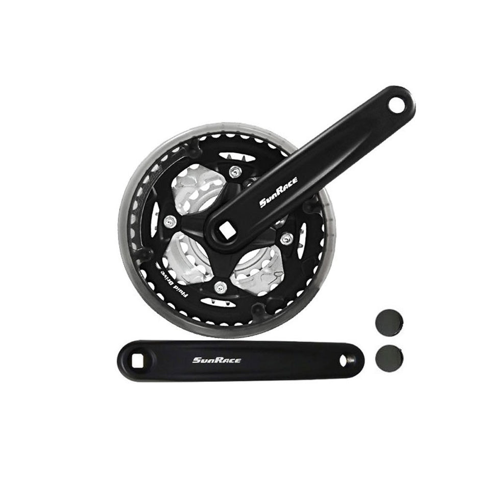 Korba MIEJSKA 3x7/8V 24/34/42 zębów x 170mm czarna + osłona łańcucha