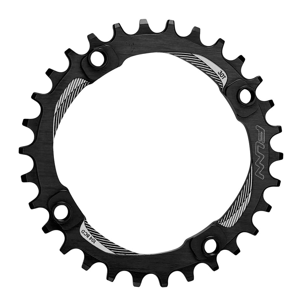 SOLO 104 Chainring 30 Teeth in 7075 CNC Aluminum Black - BCD 104mm