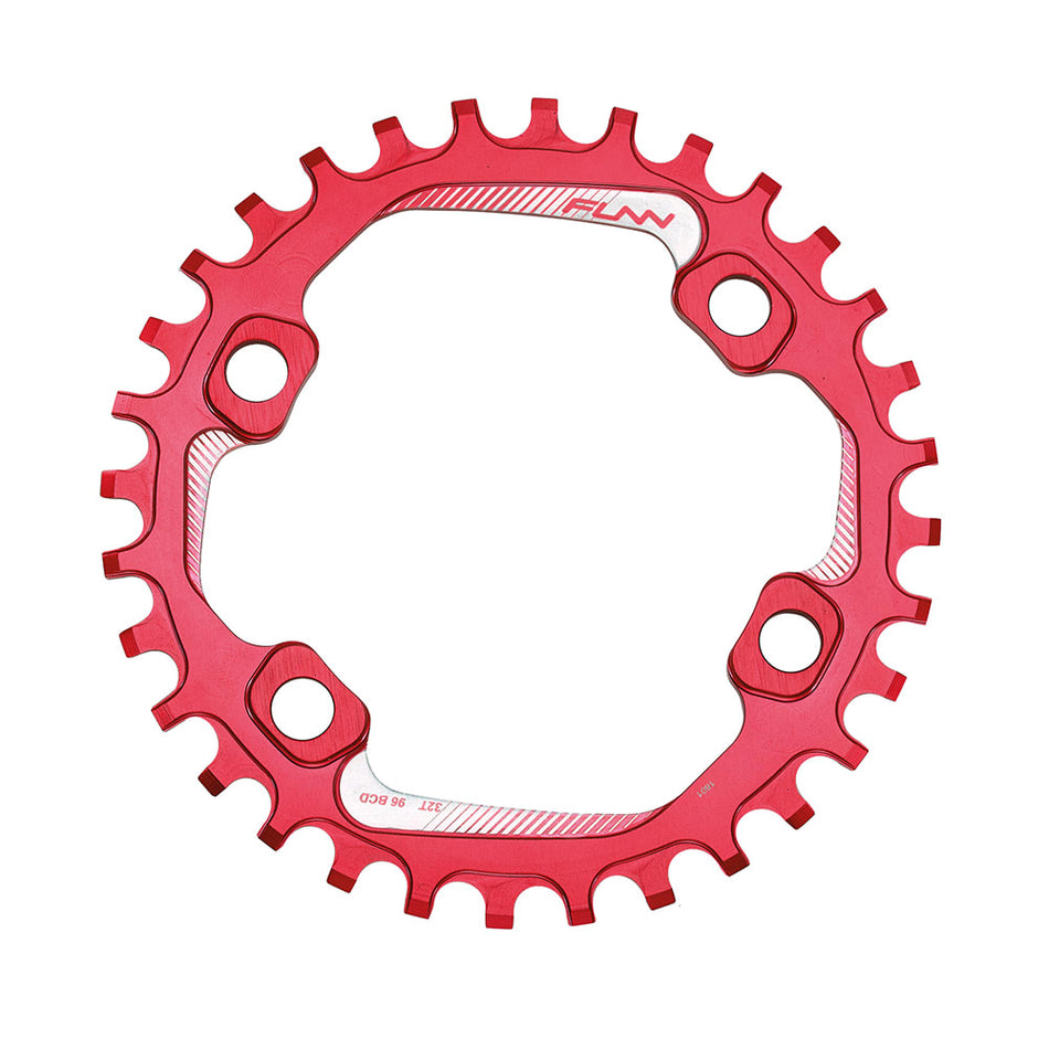 SOLO Chainring 96 34 Teeth in 7075 CNC Aluminum Red - BCD 96mm