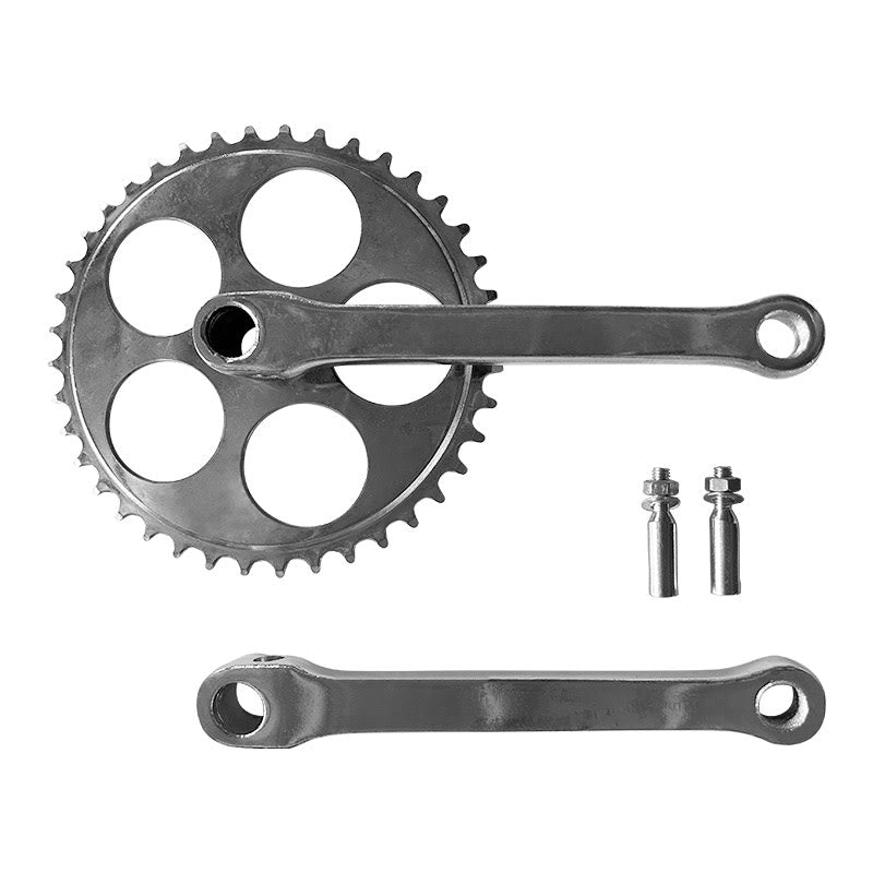 SPORT 1-Speed 40-Tooth Keyed Crankset x Crank Arm: 165mm Silver
