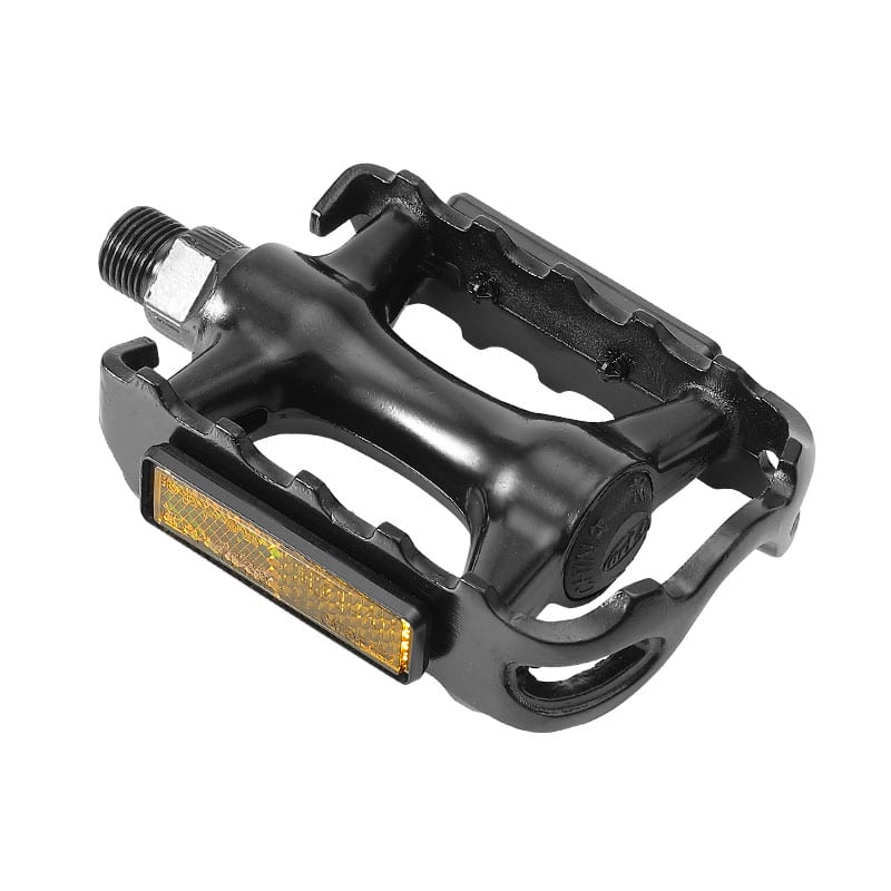 MTB Aluminum Pedals Black - Ball Bearing Spindle (OEM) 106x66x26mm