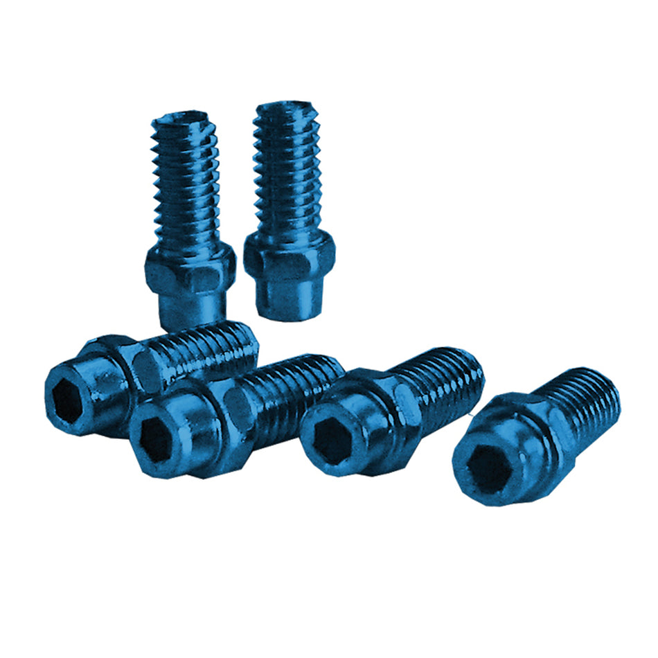 FREERIDER 8mm Pedal Pins (KIT) Blue Aluminum - 40 Pieces