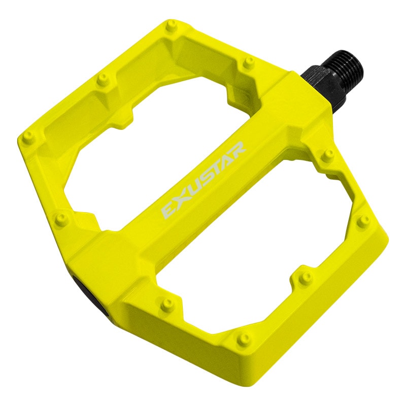 E-PB531 BMX/FREESTYLE Pedals in Yellow Aluminum - FLAT 105x108mm