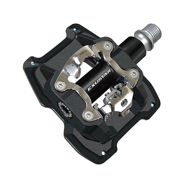 E-PM831 MTB Pedals in 6061 Black Aluminum - Dual Function 92x89mm