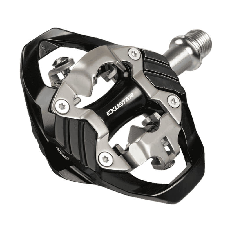E-PM242 MTB Pedals in Black Aluminum - CR-Mo Axle 89x99mm