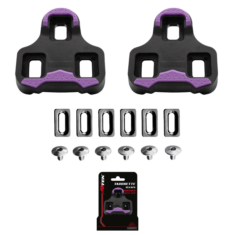 ROAD Cleats in Black Nylon 4.5° Float - Compatible with KEO