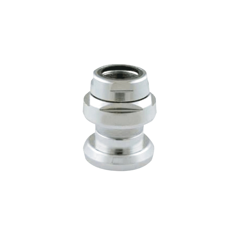 Threaded Headset 1" Aluminum on Bearing Cages with Bearings Silver