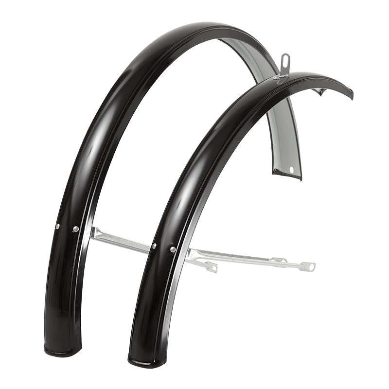 26" OLANDA Black Painted Steel Fender (Pair)