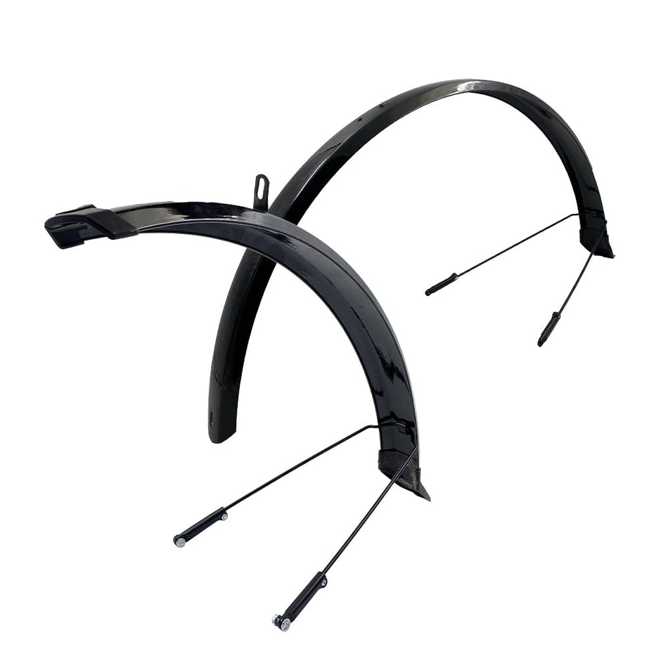 26" x 53mm CTB Fender in Black Plastic (Pair)