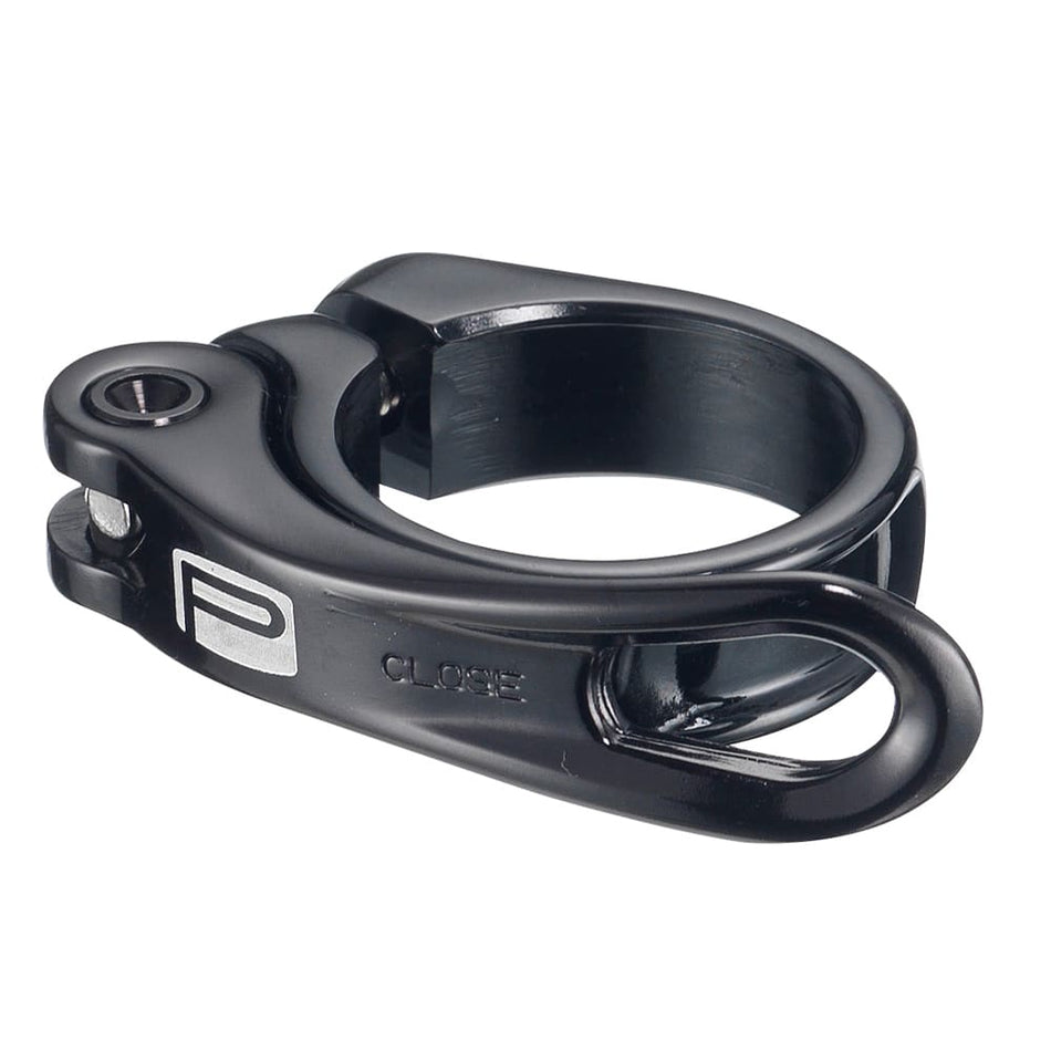 34.9mm BIG LEVER Seatpost Clamp in Black Aluminum (OEM 1 Piece)