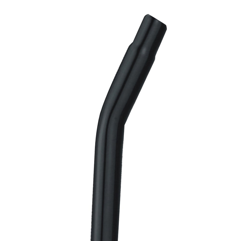 27.2x350mm BMX FREESTYLE Seatpost in Black Steel - Offset: 15mm