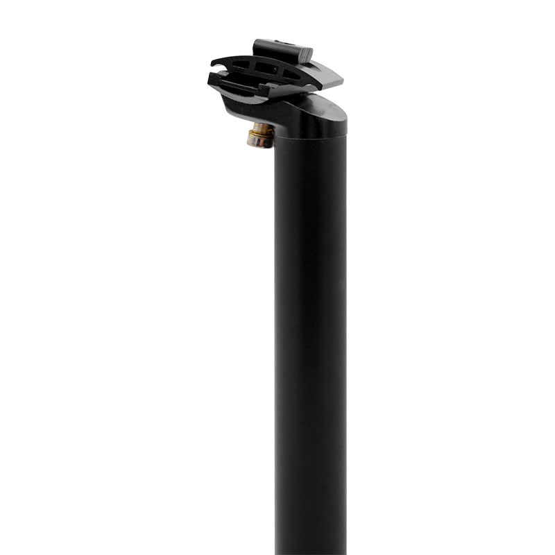 31.6x400mm Adjustable Seatpost in Black Aluminum with 1 Screw