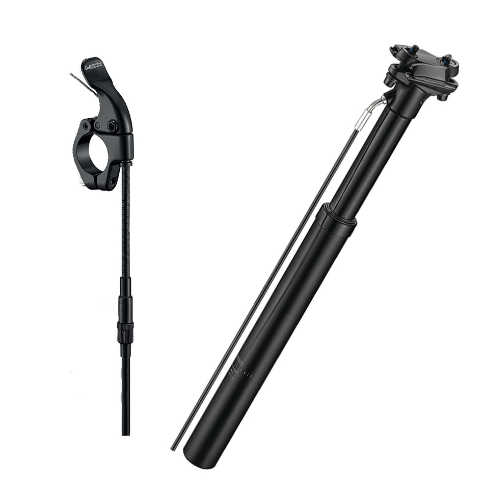 31.6x125mm Telescopic Seatpost in 6061 Aluminum - External Cable