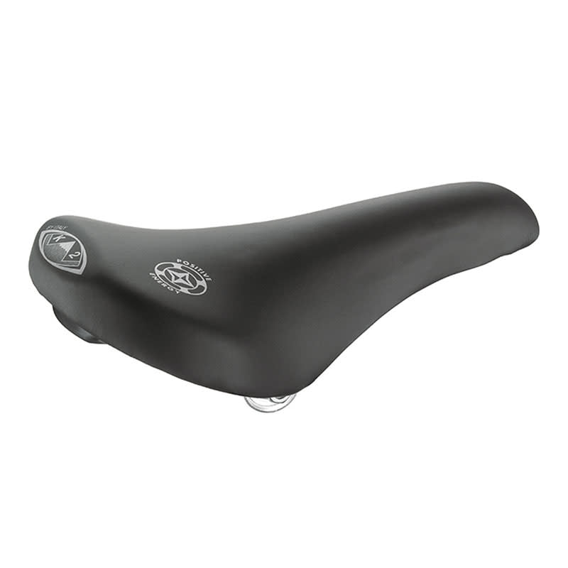 MTB K2 Saddle 285x160mm in Black Faux Leather with Clamp