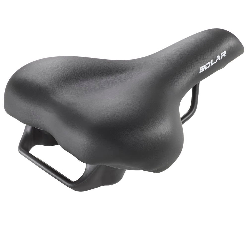SOLAR Saddle 260x205mm for E-Bike Black with Rear Handle