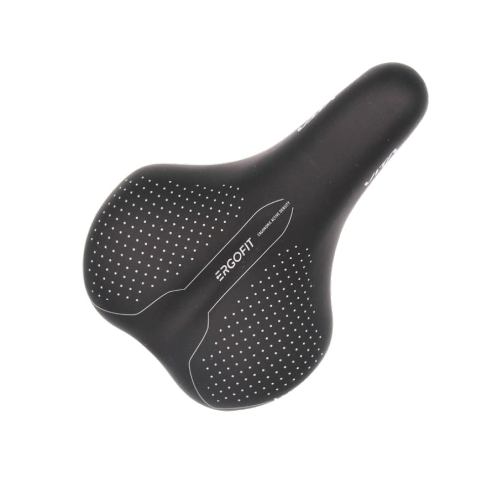 ERGOFIT Saddle 245x180mm Woman Black with Clamp - 350gr