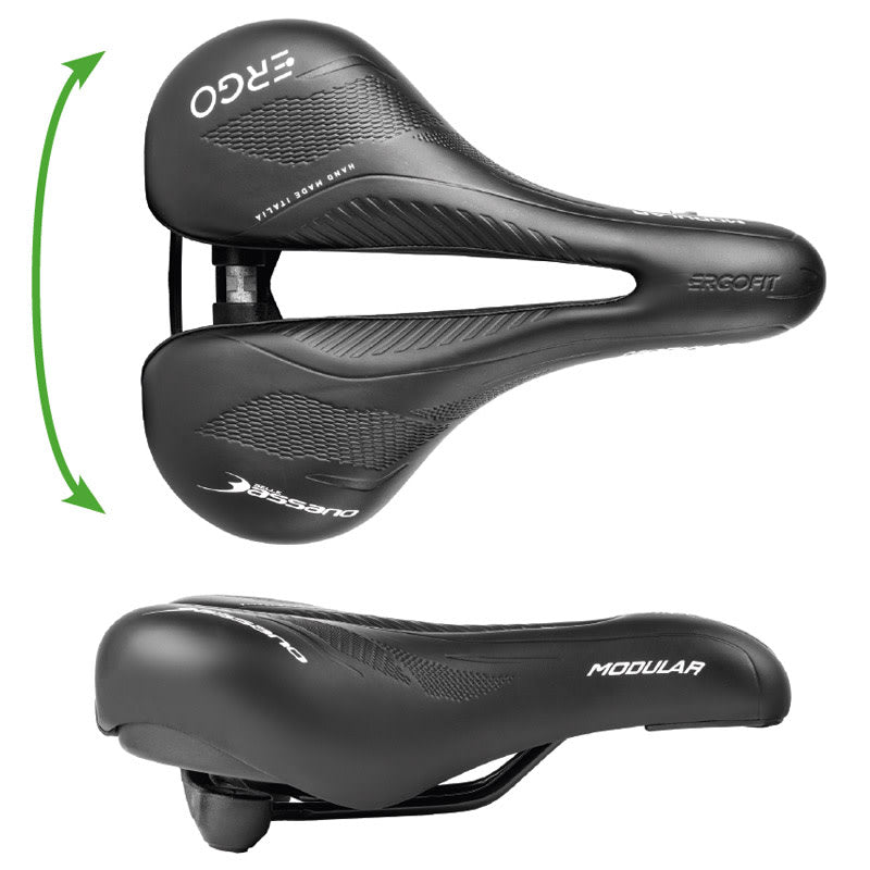 Siodełko 265x185-225mm MODULAR ERGO E-CITY Unisex Nero - 590g