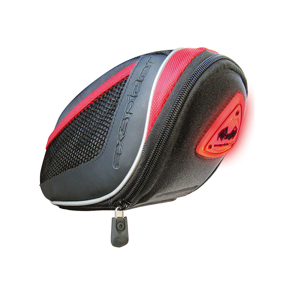 Under-Saddle Bag 1.8lt with LED Black/Red