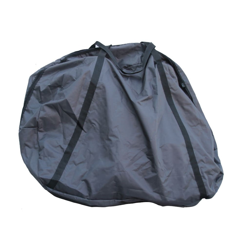 Foldable Bike Bag with Pouch Black