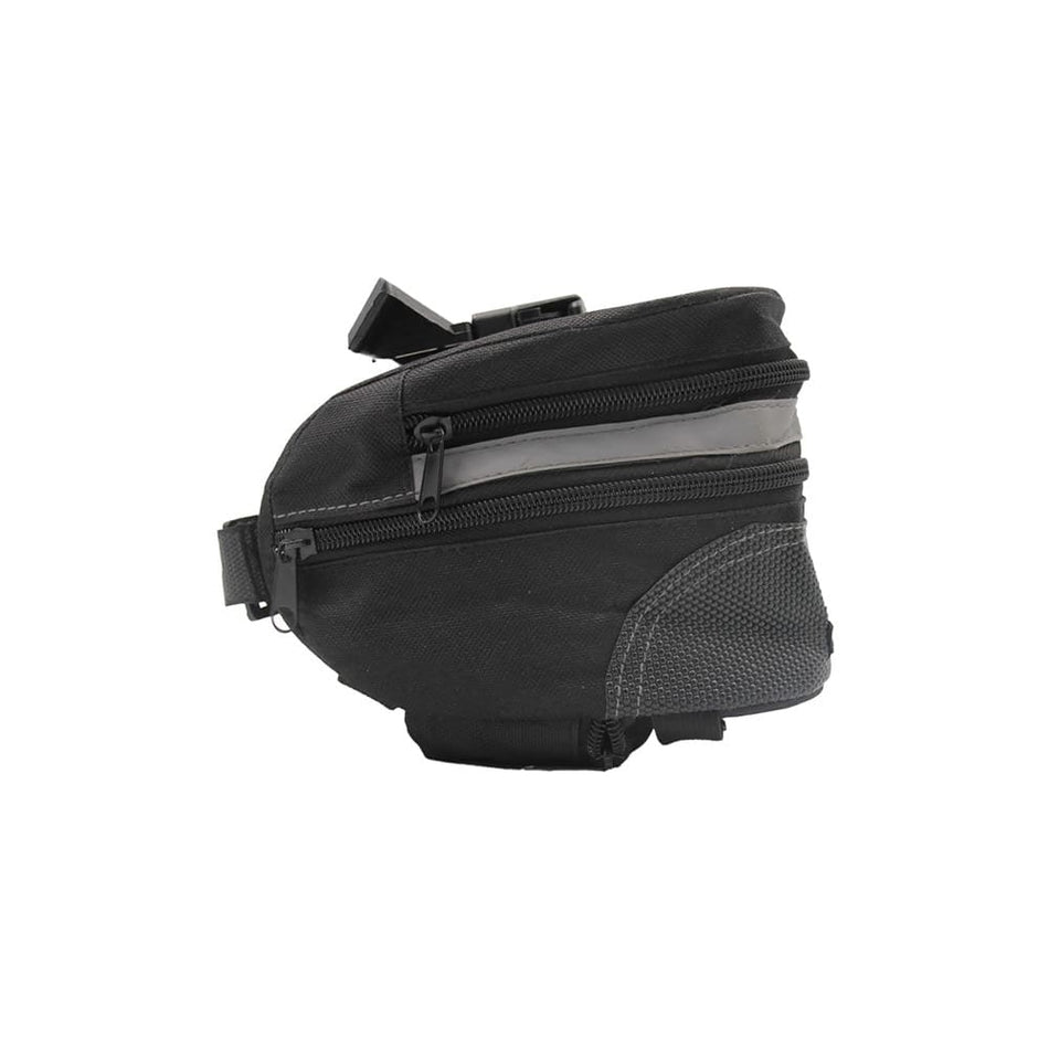 Semi-Rigid Saddle Bag 20x12x14cm with Waterproof Cover