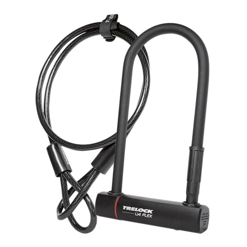 Shackle Lock U4 Steel 102x230 14mm + Cable
