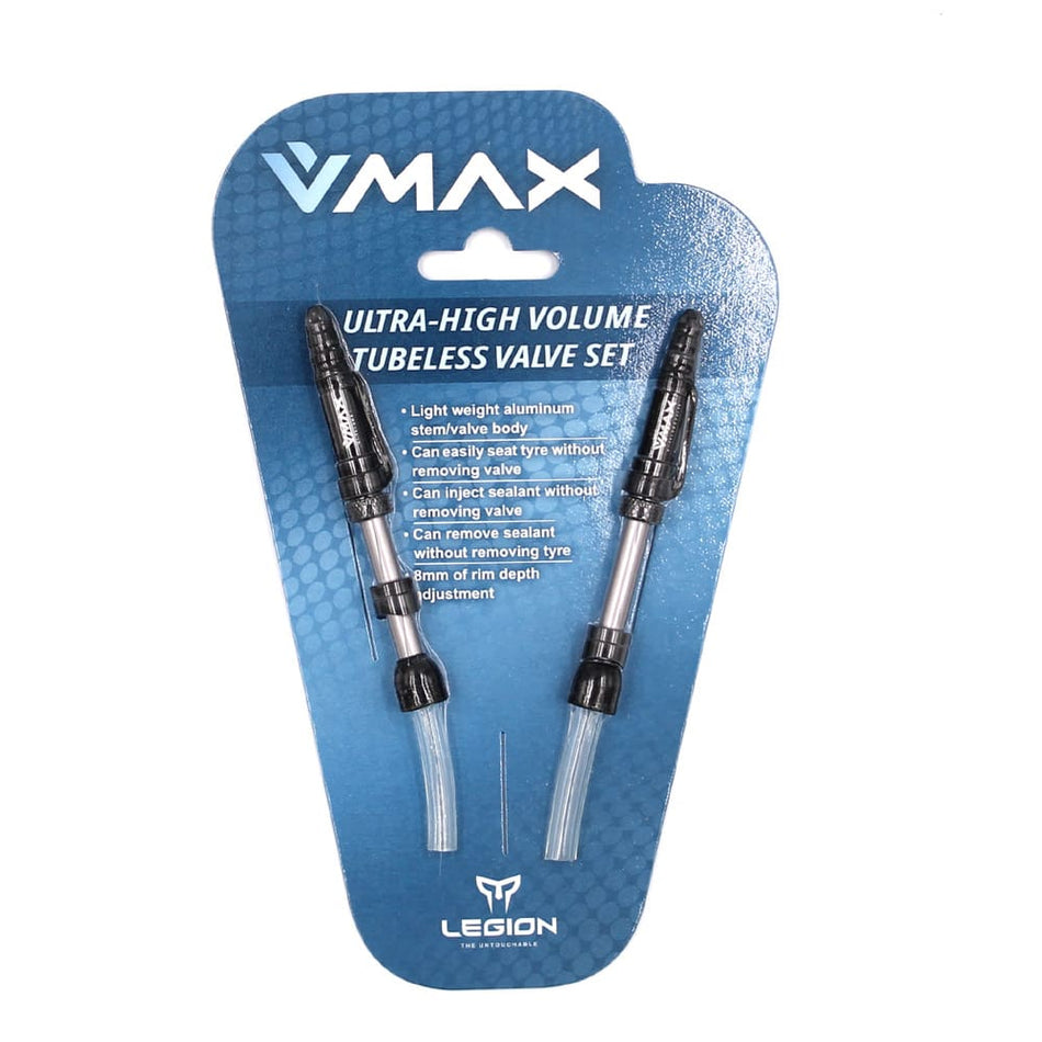 Zawór bezdętkowy V-MAX Długość: 21-29mm z aluminium (2 sztuki)