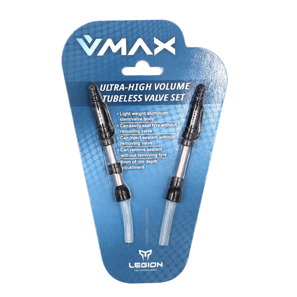 Zawór bezdętkowy V-MAX Długość: 37-45mm z aluminium (2 sztuki)