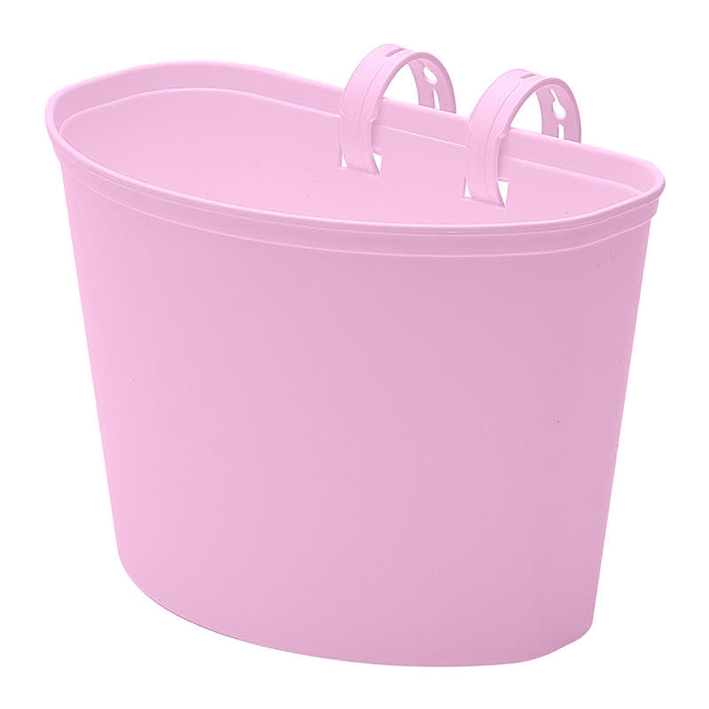 Junior Bike Basket 20x11x14cm in Pink Plastic