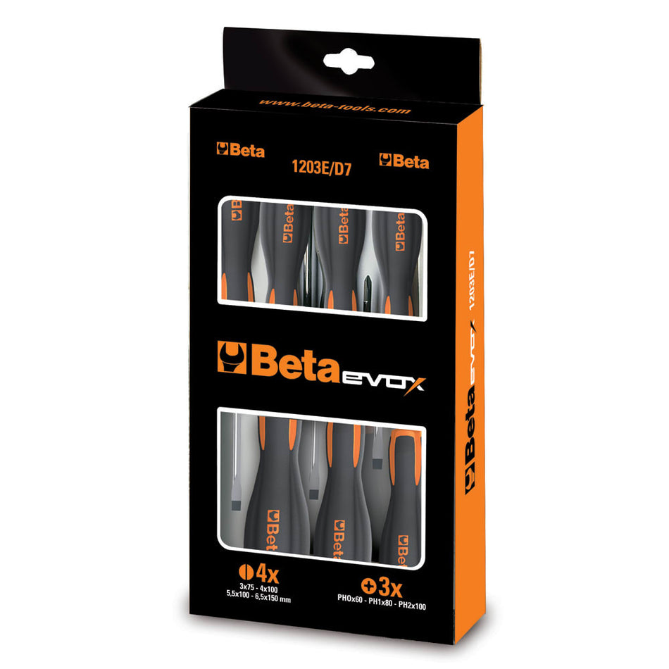 Zestaw śrubokrętów EVOX 5 szt. (0,6x3,5/1x5,5/1,2x6,5mm) - Blister
