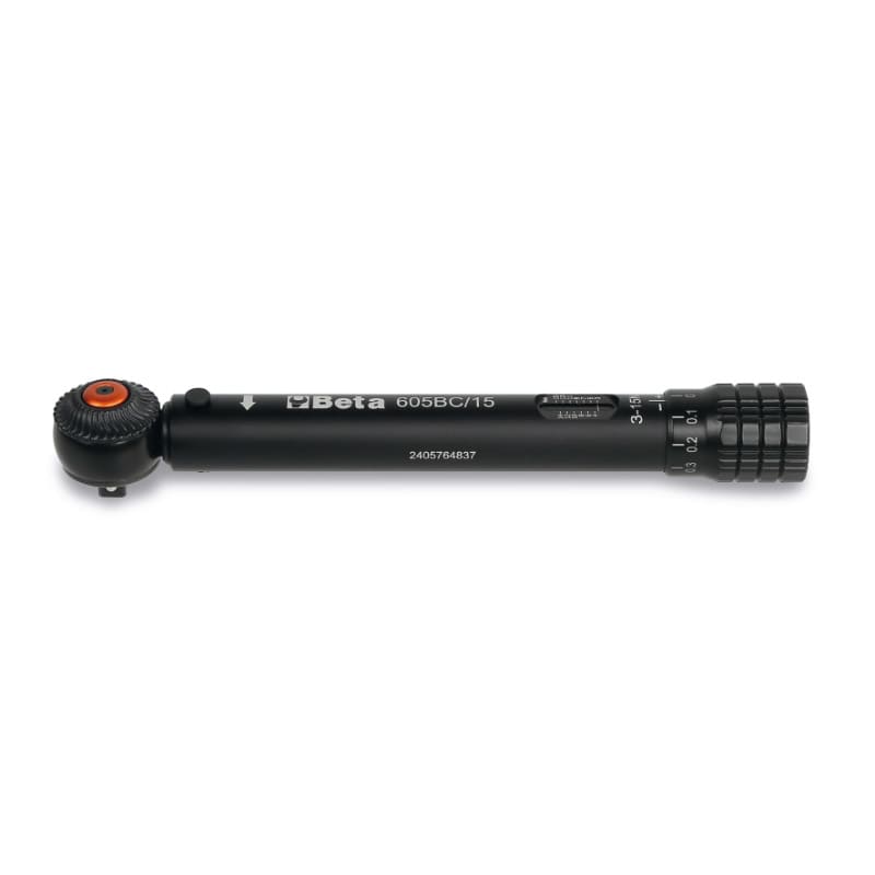 Klucz dynamometryczny z zapadką 175mm x 3/15Nm Uchwyt na bity 1/4"