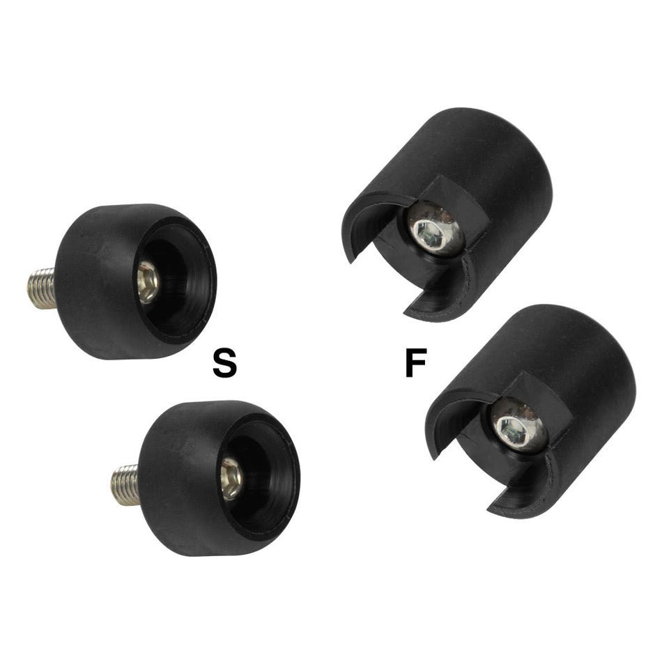 Wheel Locking Pads Black (1 pair mod.S + 1 pair mod.F)