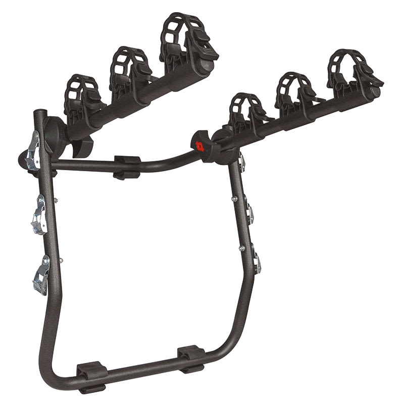 MISTRAL Rear Bike Rack for 3 Bikes in Silver Steel