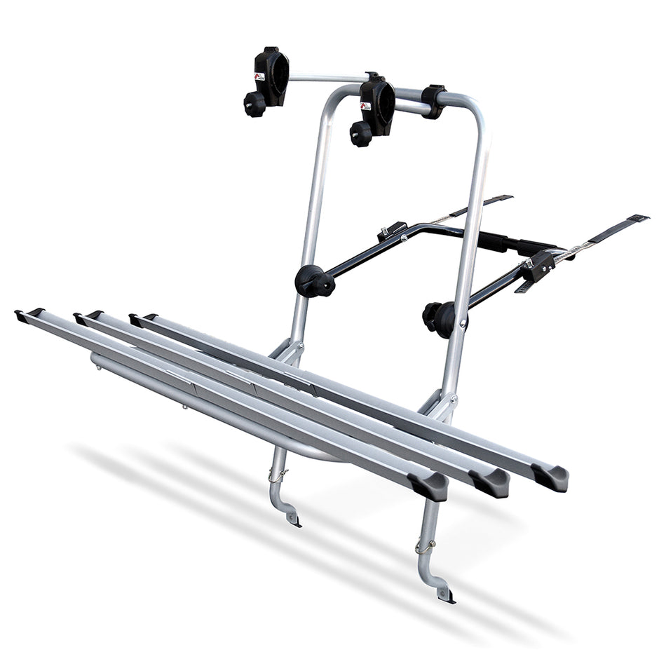 LOGIC Rear Bike Rack for 3 Bikes in Silver Steel