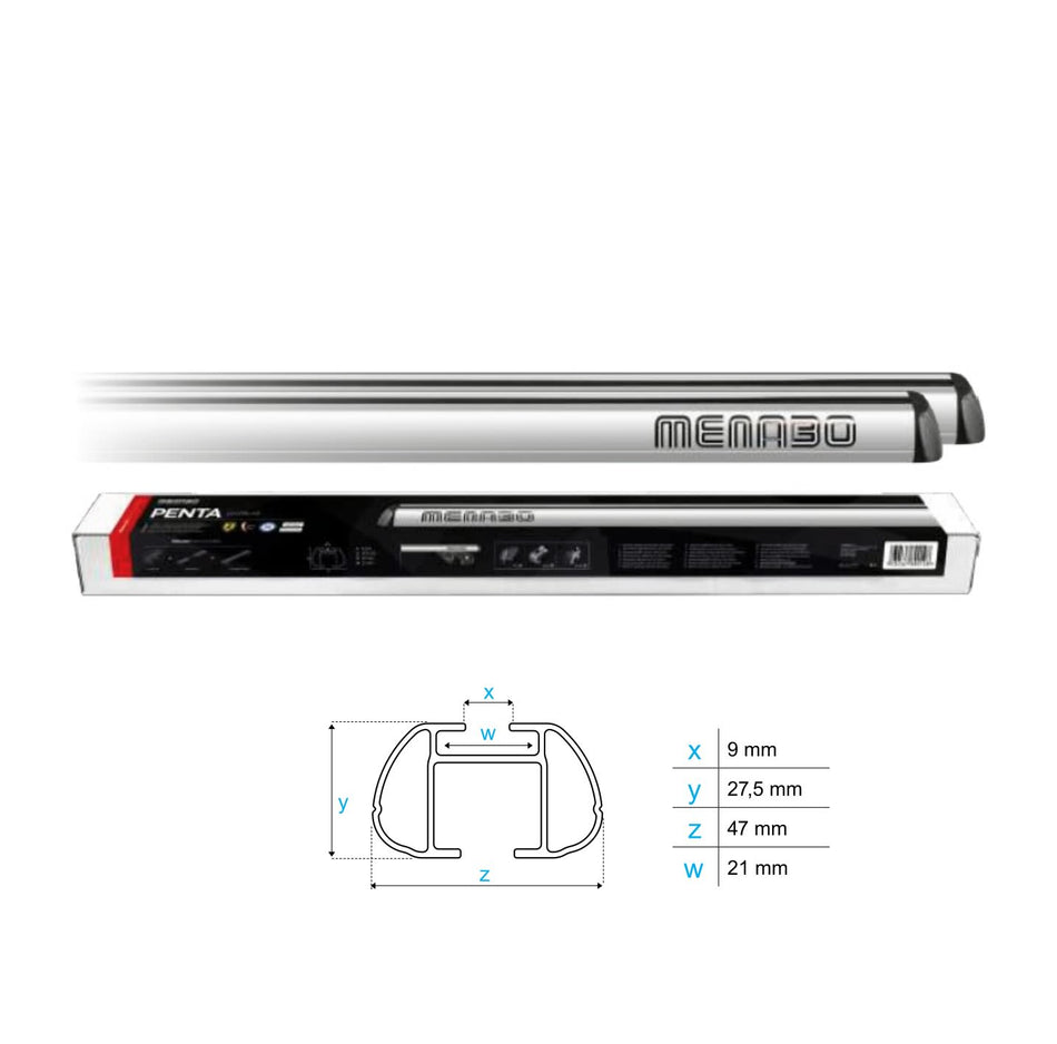 Belka bagażnika PENTA 47x27mm - długość rozmiar M