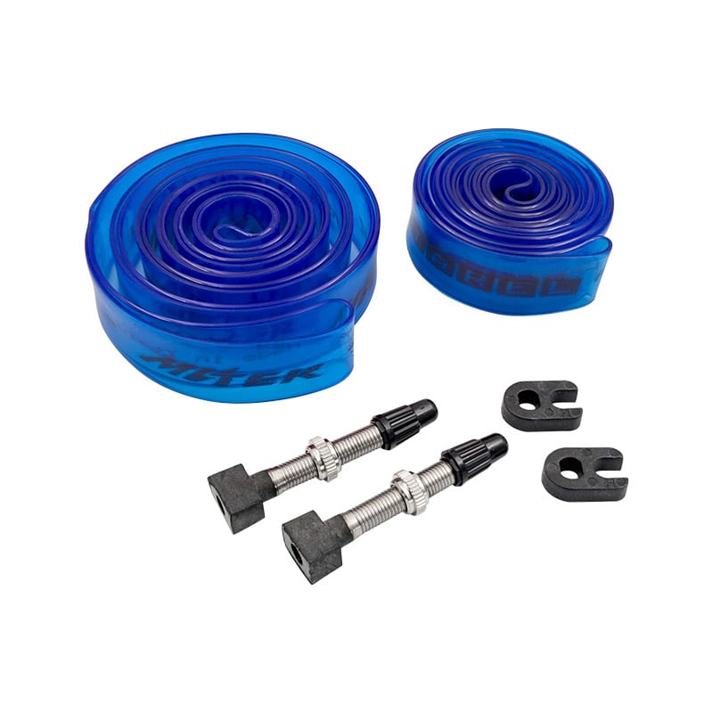 Taśma+Zawór Tubeless (ZESTAW) WYŚCIG 18mm x 1mm (Para)