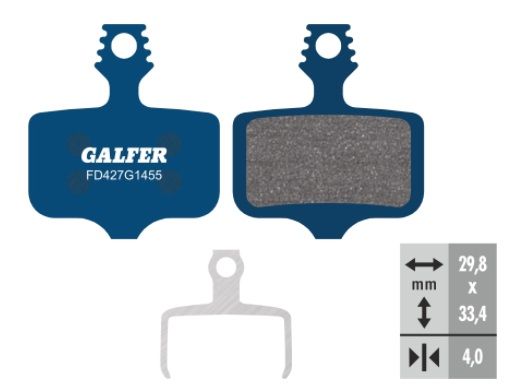 Klocki hamulcowe organiczne Galfer FD427G1455 do Avid Elixir, 1, 3, 5, 7, Sram XX, X0