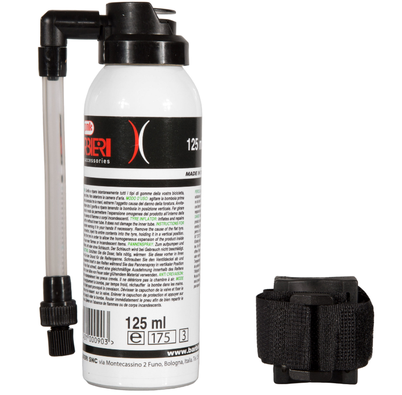 Spray do pompowania i naprawy z końcówką i rzepem Barbieri 125ml