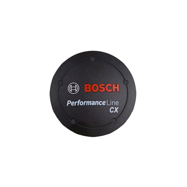 Bosch - Cover with Performance CX logo, black. With mounted covers.
