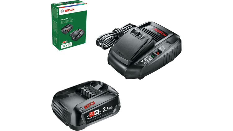 Zestaw startowy Bosch Akumulator litowy 18V + Ładowarka