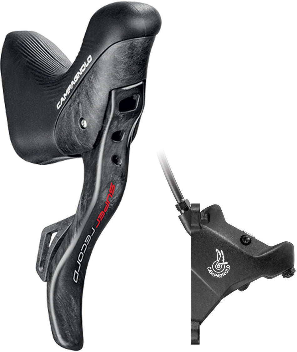 Campagnolo Ergopower DB Left Super Record 12v. + Front Caliper 160 with Screws and Oil