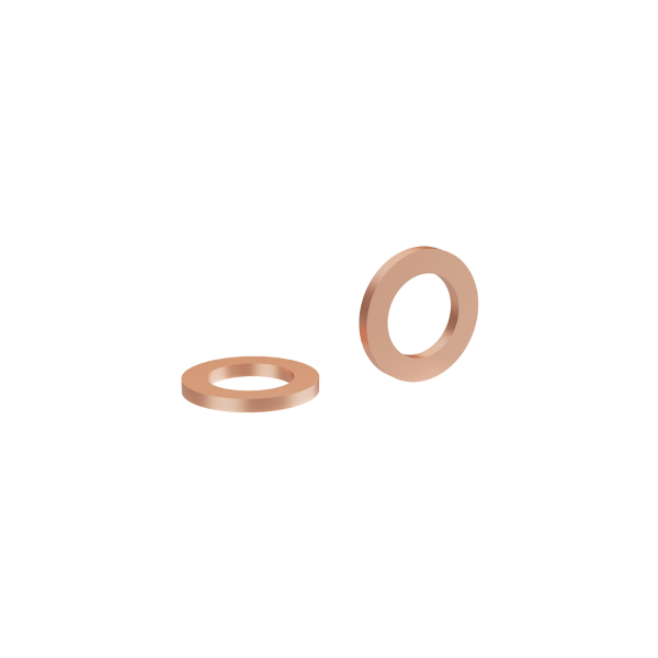 Elvedes - Large copper washer set for brake hoses