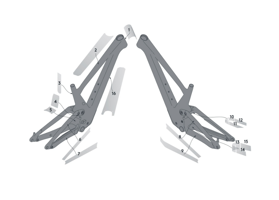 Syncros Frame Protection Kit For Genius Carbon