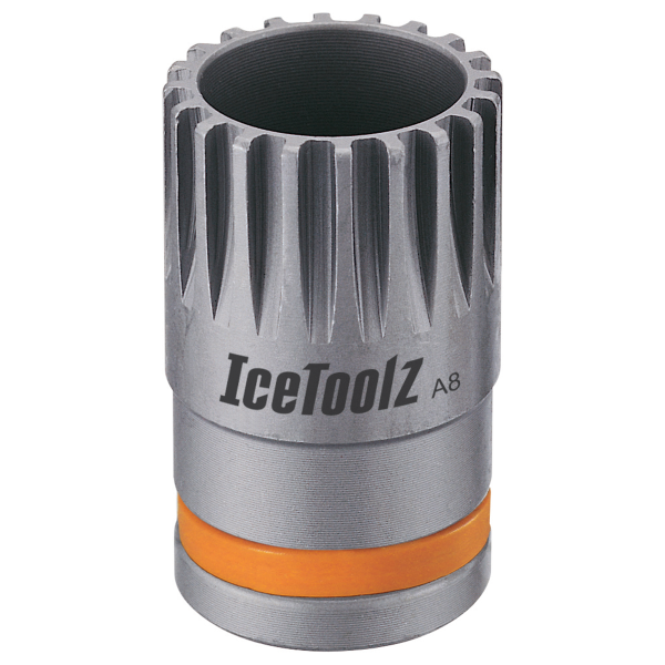 Icetoolz - Shimano ISIS Drive cartridge bottom bracket extractor 20 splines for 1/2" ratchet wrench