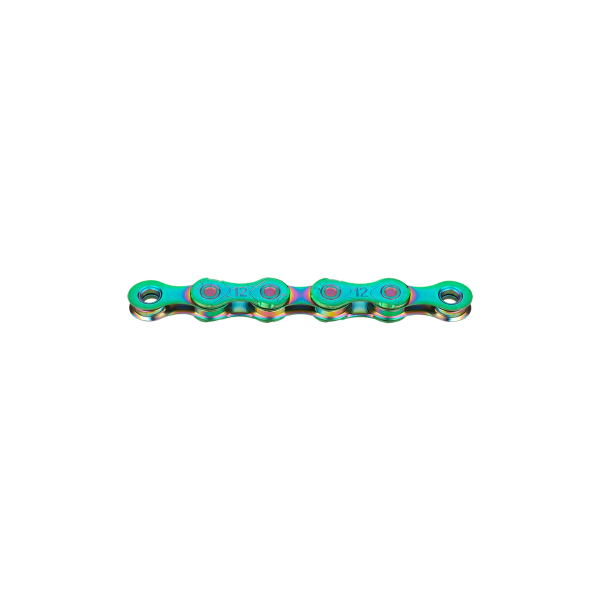 Kmc - Łańcuch X12 WOSKOWANY AURORA GREEN 12v
