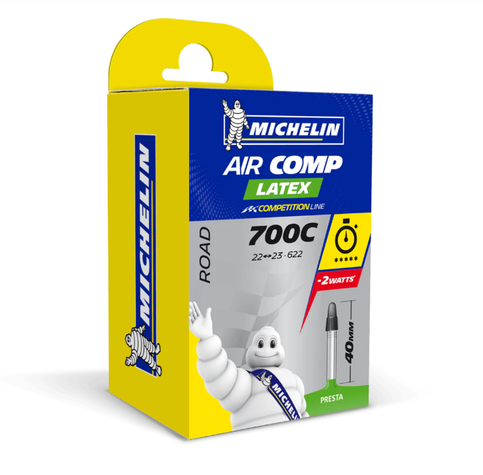 Michelin Air Comp Latex Inner Tube 700x22/23 Presta Valve 40mm