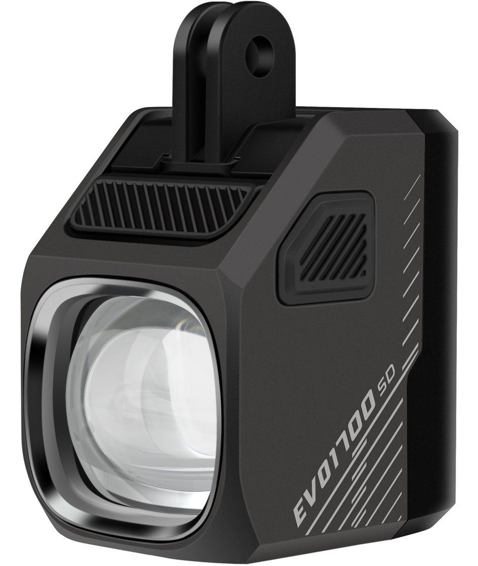 Przednie białe światło LED EVO 1700 Shimano Di2 czarne USB-C (montaż dolny)