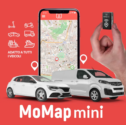 Localizzatore Satellitare MoMap Mini+Sim+1 Anno di accesso alla piattaforma MoMap